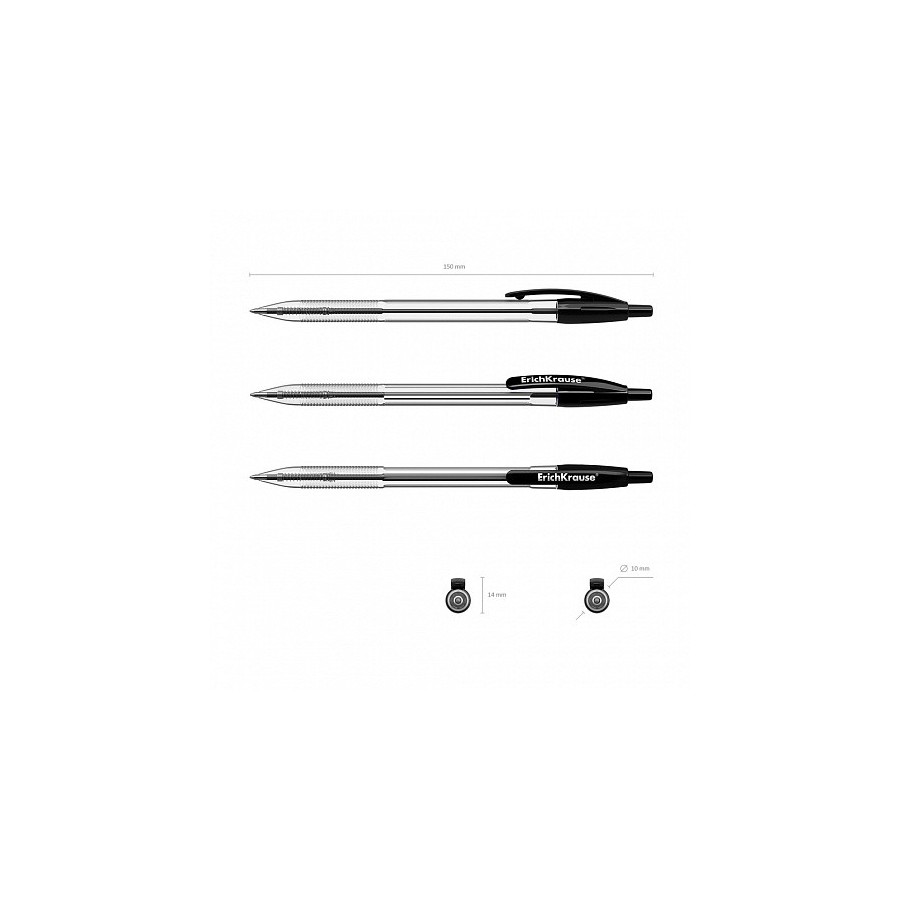 6995-BOLIGRAFO AUTOMATICO R-301 CLASSIC MATIC 1.0, TINTA COLOR: NEGRO ERICH KRAUSE 38510