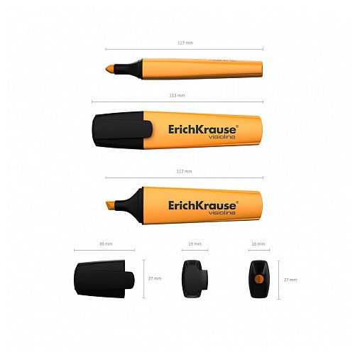 7005-FLUORESCENTE VISIOLINE V-12, COLOR: NARANJA ERICH KRAUSE 32499