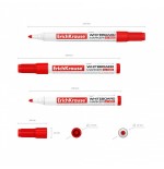 7009-MARCADOR PIZARRA BLANCA W-500, COLOR: ROJO ERICH KRAUSE 12847