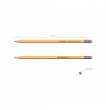 7010-LAPIZ DE GRAFITO HEXAGONAL CON GOMA DE BORRAR AMBER 101 HB ERICH KRAUSE 45601