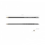 7011-LAPIZ DE GRAFITO HEXAGONAL CON GOMA DE BORRAR MEGAPOLIS HB ERICH KRAUSE 32860