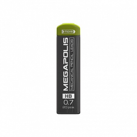 7015-SET DE 20 MINAS DE RECAMBIO MEGAPOLIS PARA PORTAMINAS, 0.7 MM. ERICH KRAUSE 26611