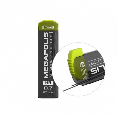 7017-SET DE 20 MINAS DE RECAMBIO MEGAPOLIS PARA PORTAMINAS, 0.7 MM. ERICH KRAUSE 26611