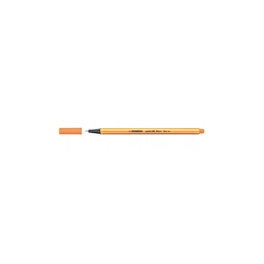 702-ROTULADOR PUNTA FINA POINT 88 0.4MM NARANJA NEON STABILO 88/054