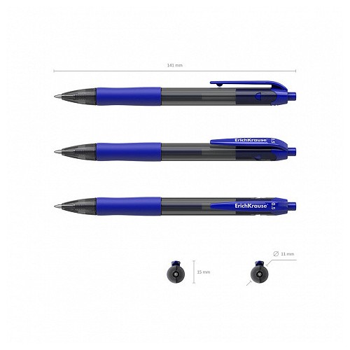 7022-BOLIGRAFO DE GEL AUTOMATICO SMART-GEL, TINTA COLOR: AZUL ERICH KRAUSE 39011