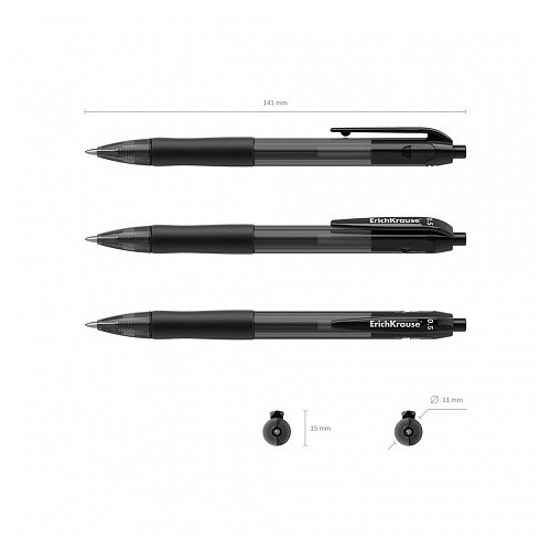 7023-BOLIGRAFO DE GEL AUTOMATICO SMART-GEL, TINTA COLOR: NEGRO ERICH KRAUSE 39012