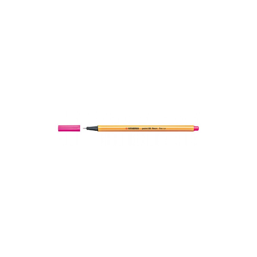 703-ROTULADOR PUNTA FINA POINT 88 0.4MM ROSA NEON STABILO 88/056