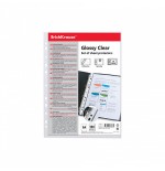 7038-SET DE 100 FUNDAS MULTITALADRAS GLOSSY CLEAR, 60 MCM, A4, TRANSPARENTE ERICH KRAUSE 46703