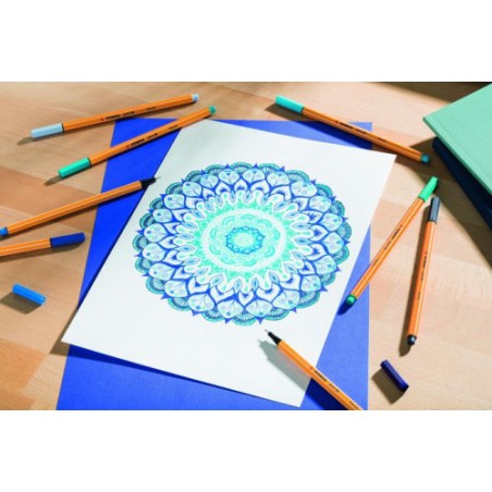 705-ROTULADOR PUNTA FINA POINT 88 0.4MM AZUL HIELO STABILO 88/11