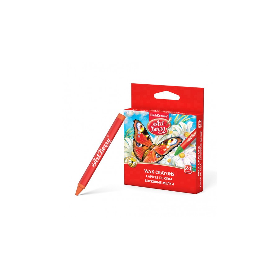 7070-ESTUCHE DE CERAS DE PLASTICO 24 COLORES ARTBERRY 34931