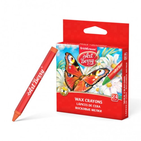 7070-ESTUCHE DE CERAS DE PLASTICO 24 COLORES ARTBERRY 34931