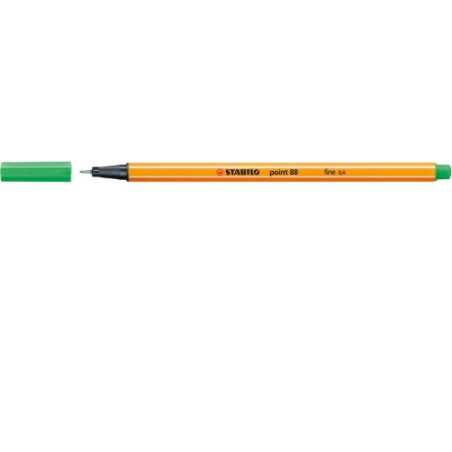 708-ROTULADOR PUNTA FINA POINT 88 0.4MM ESMERALDA CLARO STABILO 88/16