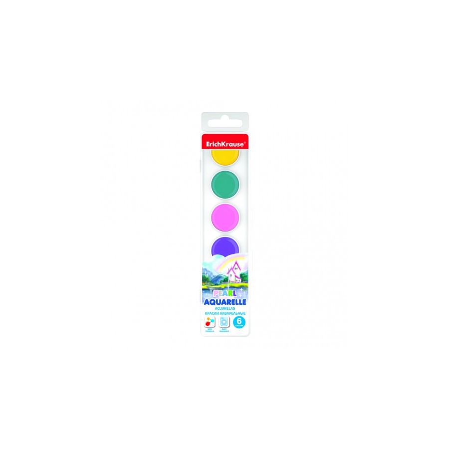 7080-CAJA ACUARELAS PEARL 6 COLORES ERICH KRAUSE 50584