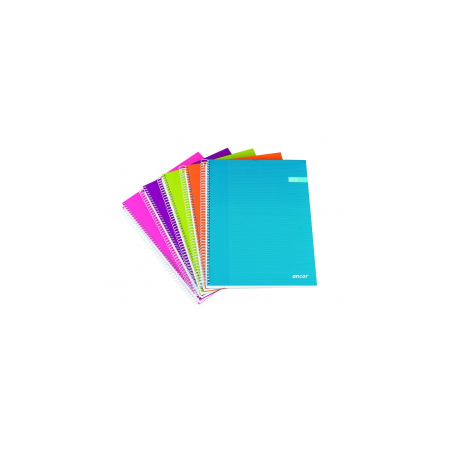 7086-CUADERNO TAPA FORRADA A4 CUADROS 120 HOJAS 70G SURTIDO MODA CLASSIC STRIPES ANCOR 040050