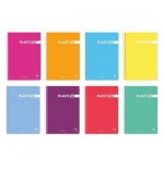 7128-CUADERNO PLASTIPAC 90 GRS. TAPA POLIPROPILENO FOLIO 80 HOJAS C.46 CON MARGEN SURTIDO PACSA 16476