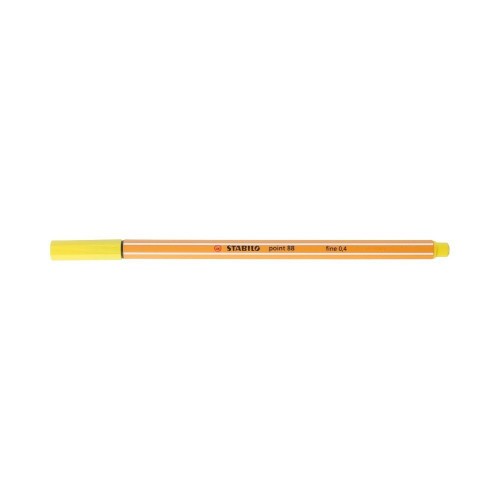 713-ROTULADOR PUNTA FINA POINT 88 0.4MM AMARILLO LIMON STABILO 88/24