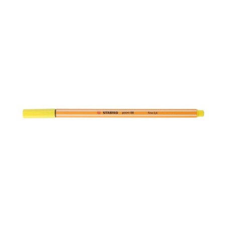 713-ROTULADOR PUNTA FINA POINT 88 0.4MM AMARILLO LIMON STABILO 88/24