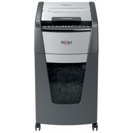 7178-Rexel Optimum AutoFeed+ 300X triturador de papel Corte cruzado 55 dB 23 cm Negro, Plata