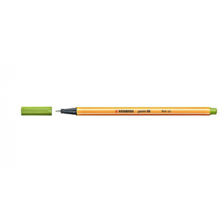720-ROTULADOR PUNTA FINA POINT 88 0.4MM VERDE MANZANA STABILO 88/33