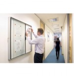 7227-VITRINA NOBO PUERTA CORREDERA INTERIOR FONDO METAL 8 X A4 HOJAS NOBO 1902569