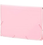 7253-ACORDEON POLIPROPILENO SOFT FOLIO 13 DEPARTAMENTOS RIBETE GOMA ROSA CARCHIVO 19260025