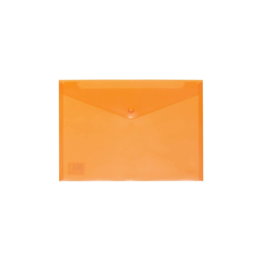 7264-SOBRE POLIPROPILENO FOLIO SOLAPA C/BROCHE PLASTICO NARANJA CARCHIVO 342K52