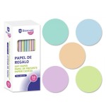 7272-ROLLO PAPEL DE REGALO PASTEL 70X200 CM BISMARK 328712