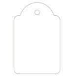 7299-CAJA 500 ETIQUETAS COLGANTES BLANCAS 28 X 43 MM APLI 391