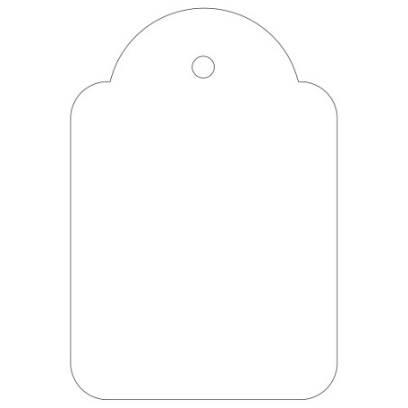 7301-CAJA 500 ETIQUETAS COLGANTES BLANCAS 36 X 53 MM APLI 392