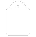 7301-CAJA 500 ETIQUETAS COLGANTES BLANCAS 36 X 53 MM APLI 392