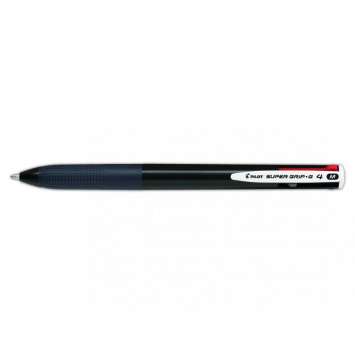 7314-BOLIGRAFO SUPERGRIP G - 4 COLORES - CUERPO COLOR NEGRO PILOT BPKGG-35M-B