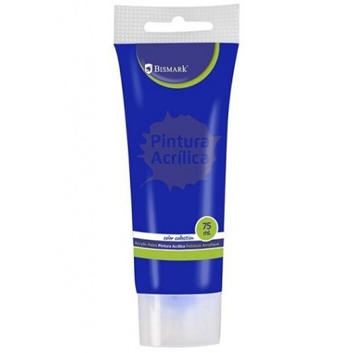 7334-BOTE PINTURA ACRILICA 75 ML AZUL OSCURO BISMARK 328520