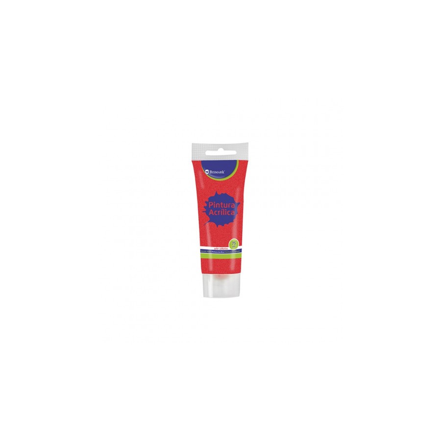 7348-Bismark 328676 pintura acrilica 75 ml Rojo Tubo