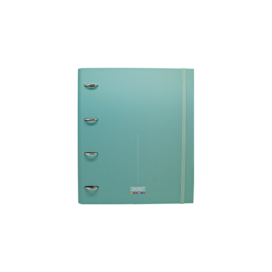 7384-Ingraf 350761 carpeta de carton A4 Turquesa