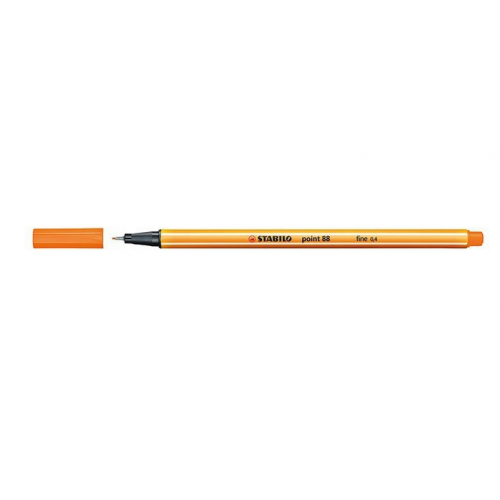 741-ROTULADOR PUNTA FINA POINT 88 0.4MM NARANJA STABILO 88/54