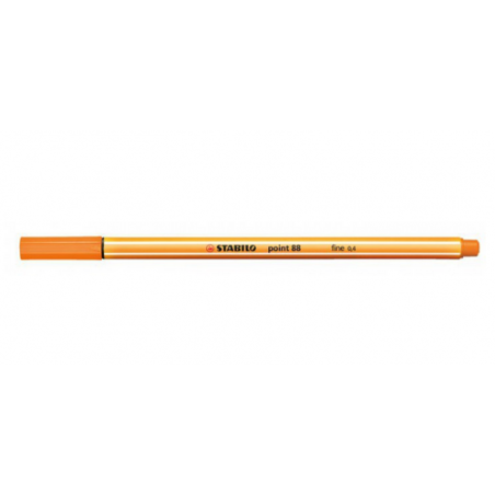 742-ROTULADOR PUNTA FINA POINT 88 0.4MM NARANJA STABILO 88/54