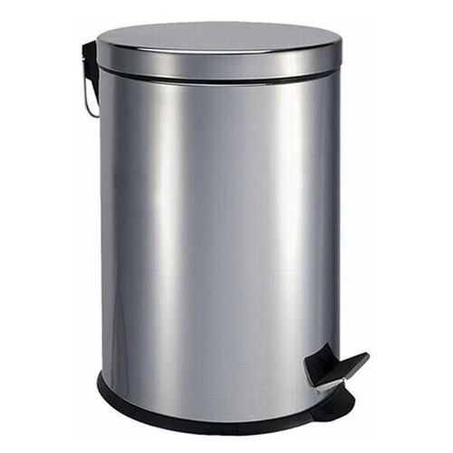 7482-PAPELERA ACERO CON PEDAL 5L PULL IMPORT DP504