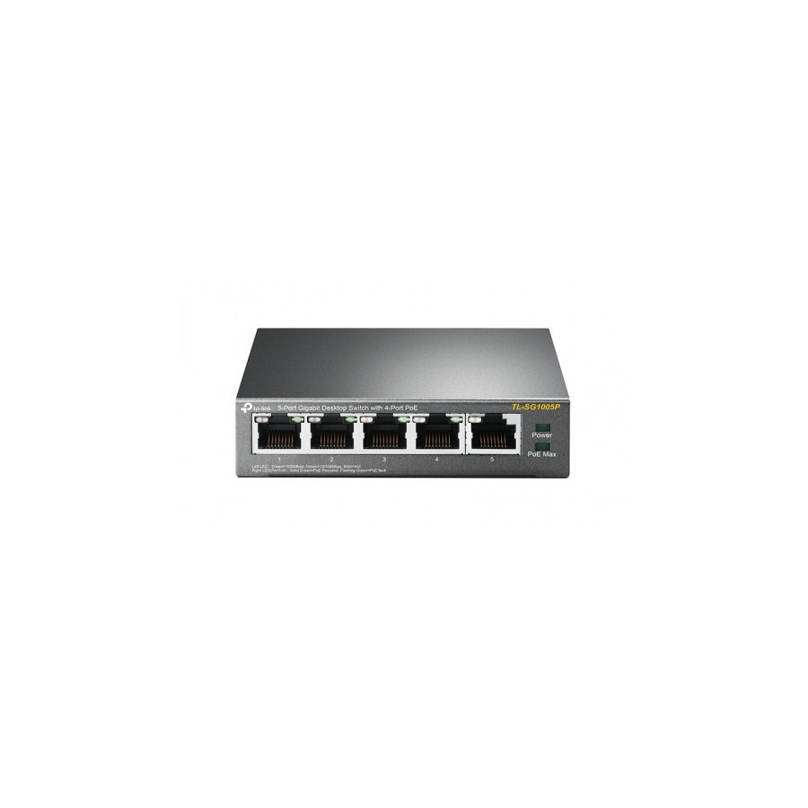75-TP-LINK TL-SG1005P No administrado Gigabit Ethernet (10/100/1000) Energia sobre Ethernet (PoE) Negro