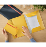 7504-CARPETA 3 SOL. COSY MOBILE C/BOLS AMARILLO LEITZ 46190019