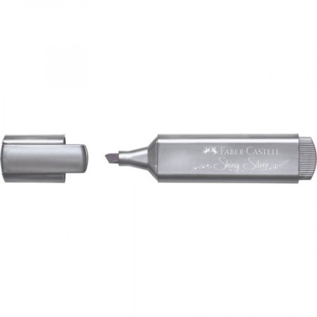 7527-MARCADOR TEXTLINER "METALICO". COLOR: PLATA. FABER CASTELL 154661