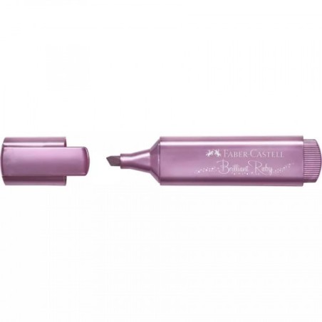 7529-MARCADOR TEXTLINER "METALICO". COLORES: RUBI. FABER CASTELL 154691