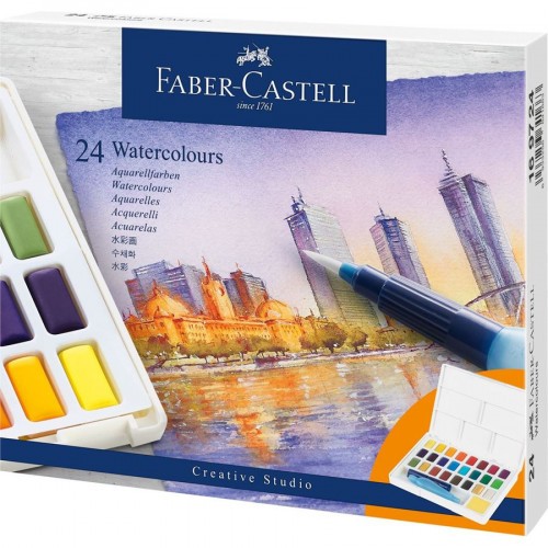 7531-ESTUCHE CON 24 ACUARELAS CREATIVE STUDIO. FABER CASTELL 169724