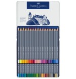 7543-ESTUCHE DE METAL CON 48 LAPICES DE COLORES ACUARELABLES GOLDFABER. FABER CASTELL 114648