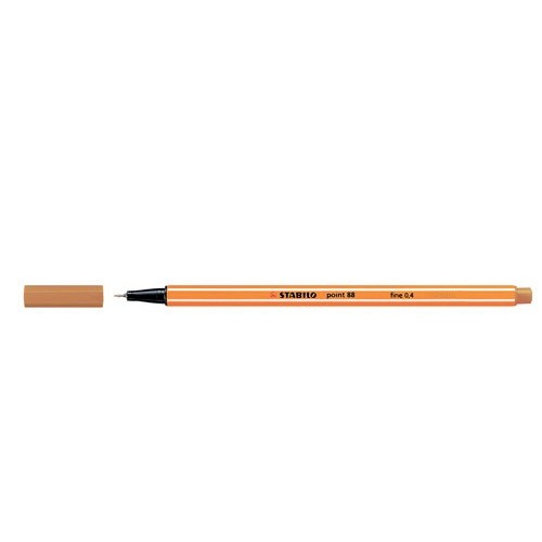756-ROTULADOR PUNTA FINA POINT 88 0.4MM OCRE OSCURO STABILO 88/89