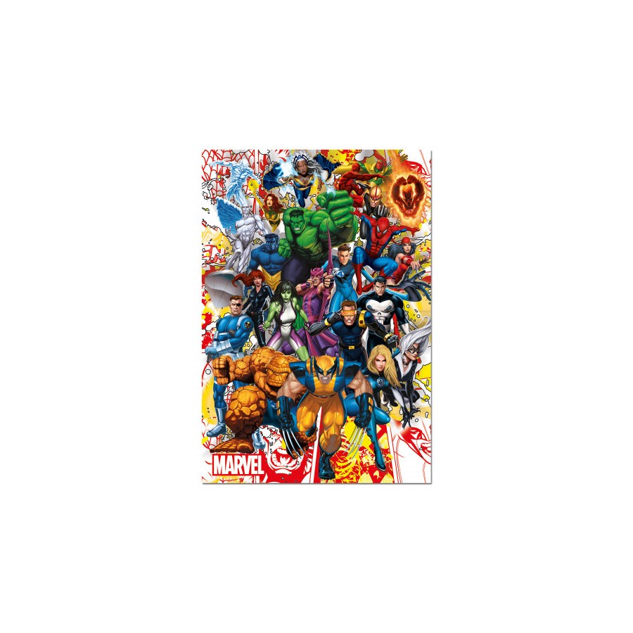 7595-PUZZLE 500 PIEZAS HEROES MARVEL EDUCA 15560