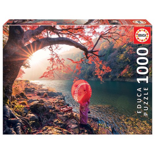 7596-Educa Sunrise In Katsuma River Puzzle rompecabezas 1000 pieza(s)