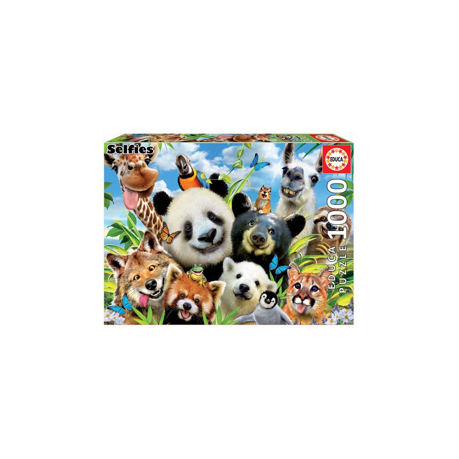 7599-Educa Llama Drama Selfie Puzzle rompecabezas 1000 pieza(s)