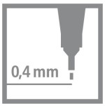 763-ESTUCHE ROTULADOR PUNTA FINA 0,4MM. POINT 88 CON 6 UNIDADES NEON STABILO 88/6-1