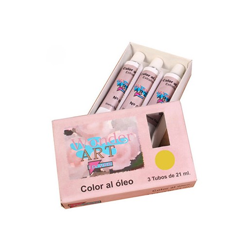 7630-CAJA 3 TUBOS 21ML. OLEO No.06 OCRE WONDER ART BY PRYSE 6250006