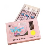 7631-CAJA 3 TUBOS 21ML. OLEO No.07 AMARILLO LIMON WONDER ART BY PRYSE 6250007
